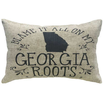  Georgia Roots Linen Lumbar Pillow