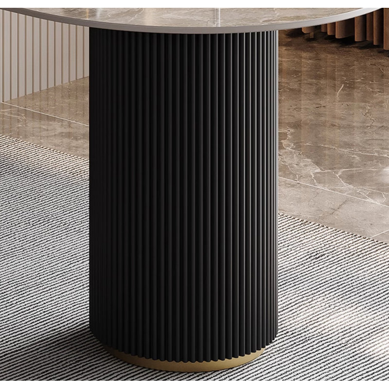 Light Luxury Sintered Stone Desktop Desk, 29.53" H x 55.12" W x 31.5" D