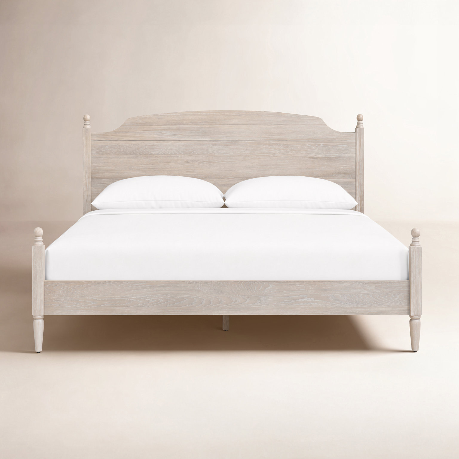 Portland Four Poster Bed, White, Queen