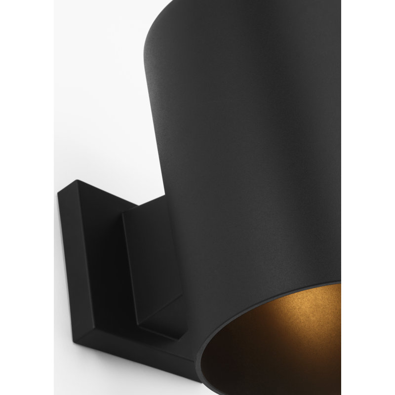 Outdoor Cylinders One Light Wall Lantern, 9" H x 6" W x 8.75" D