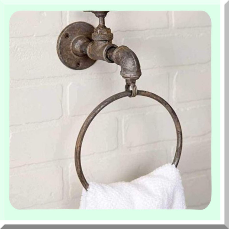 AquaFlow Industrial Spigot & Towel Ring Combo