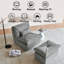 Armless Bean Bag Set With Ottoman (set Of 2)-1216675484
