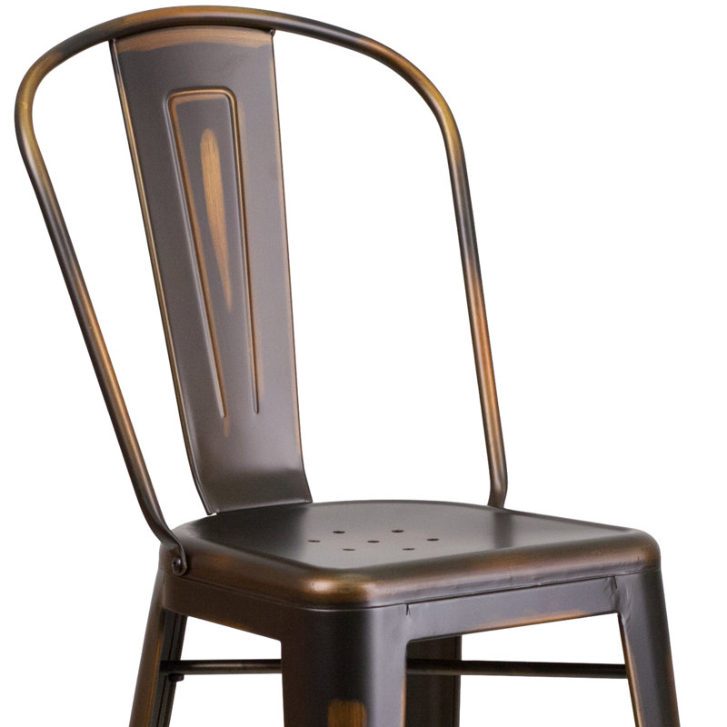 Tabouret de bar Iddings, Cuivre vieilli, 1, Tabouret de bar (siège d'une hauteur de 30 po)