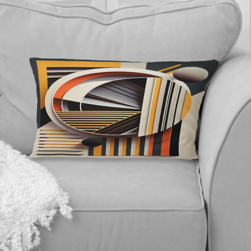 Coussin Minimal Bauhaus Dimensions V - Abstract
