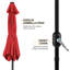 Charlean 269cm Tilt Parasol-980742606