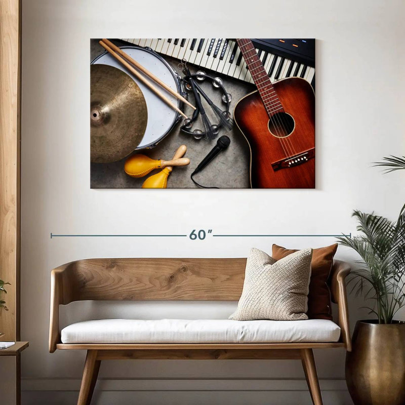 Abarca Musical Instruments Medley, 30" H x 45" W