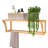 Bamboo Solid Wood Accent Shelf with Towel Bar