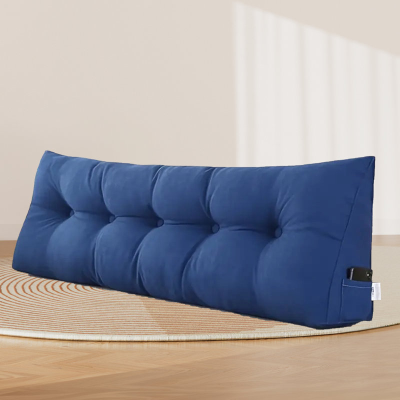 Taie d'oreiller amovible Moncontour, H 7,88 po x l 77 po x P 19,7 po, Bleu
