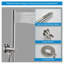 Robinet de douche avec valve brute-62660245