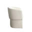 Chaise de salle à manger Tess en tissu polyester ivoire Elite-111027057