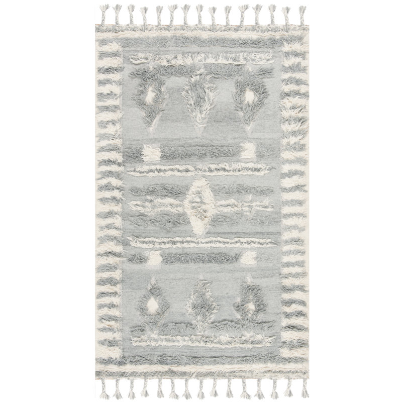 Jessen Geometric Hand Woven Area Rug, Rectangle 183 x 274 cm