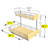 Pull Out Under Sink Cabinet Organizer,Deep Drawer (brown)