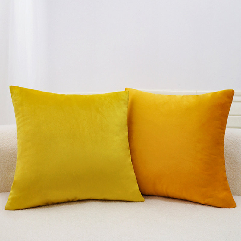 Ensemble de 2 housses de coussin avec inserts New Combo, Blanc / gris, H 20 po x l 20 po, Polyester