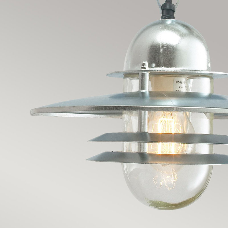 Hydesdale Outdoor Hanging Lantern, Galvanized Grey