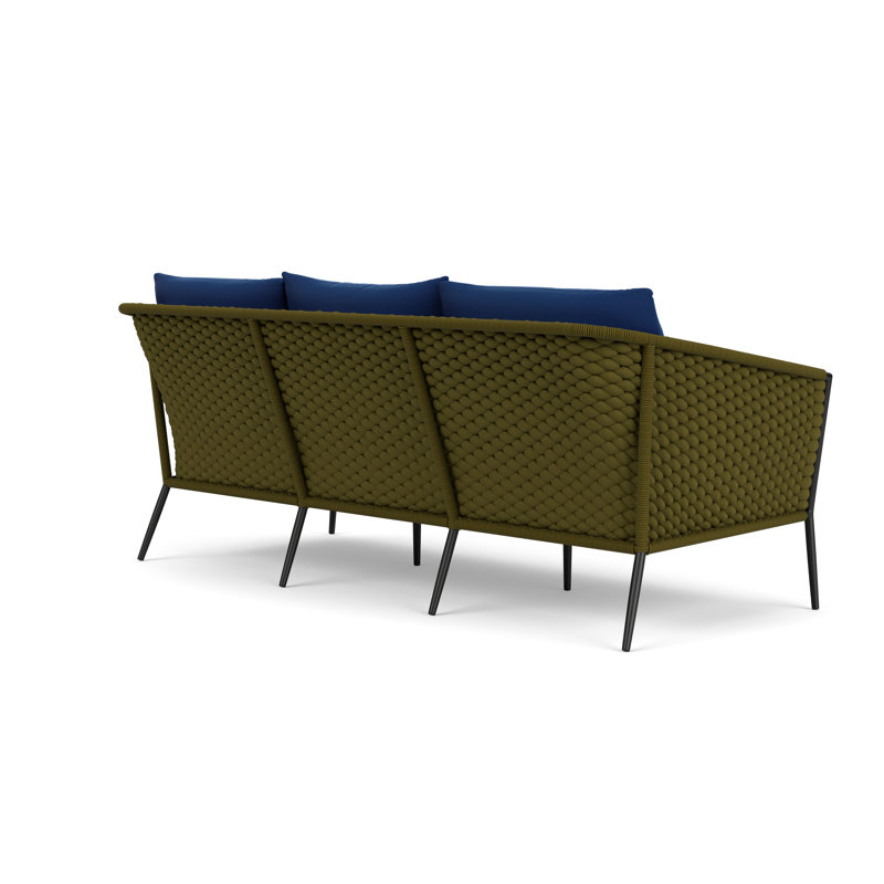 Escape Outdoor 3 - Seat Patio Sofa, Flagship Lapis
