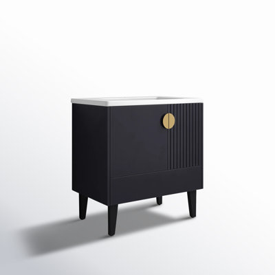 Saimah 30'' Single Bathroom Vanity with Ceramic Top