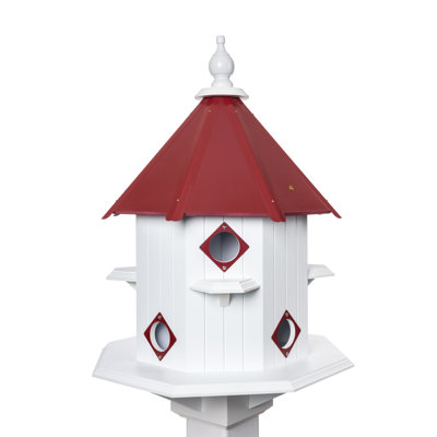 Donalsonville 26 in. H x 18 in. W x 20 in. D Post Rust Resistant and UV Resistant Birdhouse