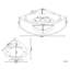 Obregon 2050mm x 146mm Corner Whirlpool Acrylic Bathtub with Tap