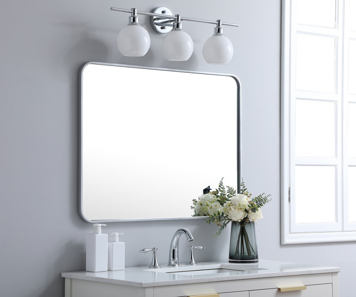 Sabine Accent Mirror, Silver, 36" x 27"
