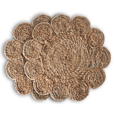 Patrice Handmade Jute Geometric Round 15" Placemat