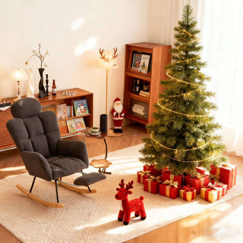 Rocking Chair, Dark Grey