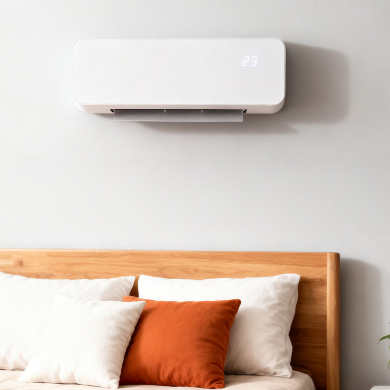 Breeins 6824 BTU Wall Mounted Space Heater with Adjustable Thermostat