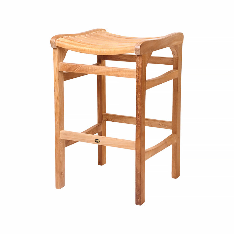 Tabouret de bar en teck Ellie-Maye