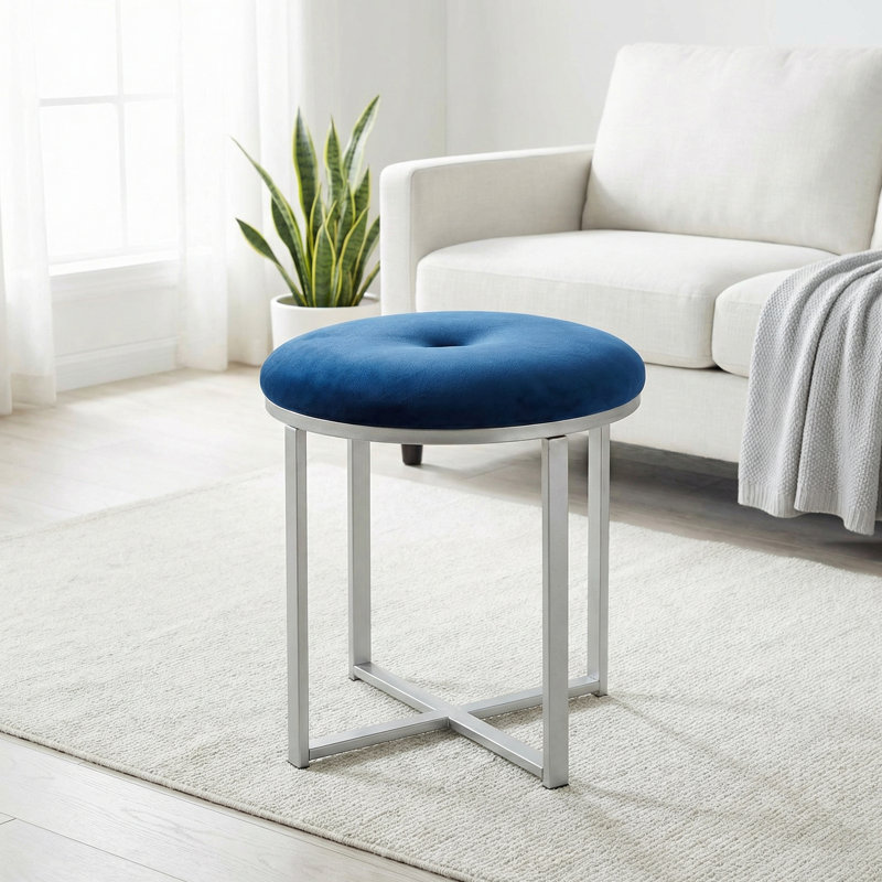 Velvet Ottoman