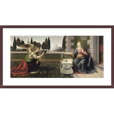 Annunciation by Leonardo da Vinci -Framed Giclee Print