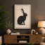 Rabbit in Silence Minimalist - Wrapped Canvas-15709353-15709358
