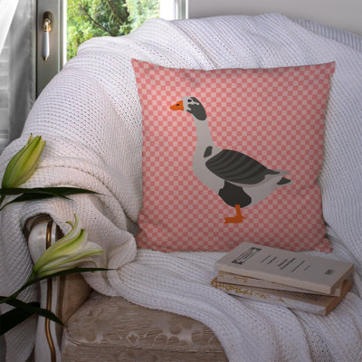 Coussin extérieur à damier d’oie west of england