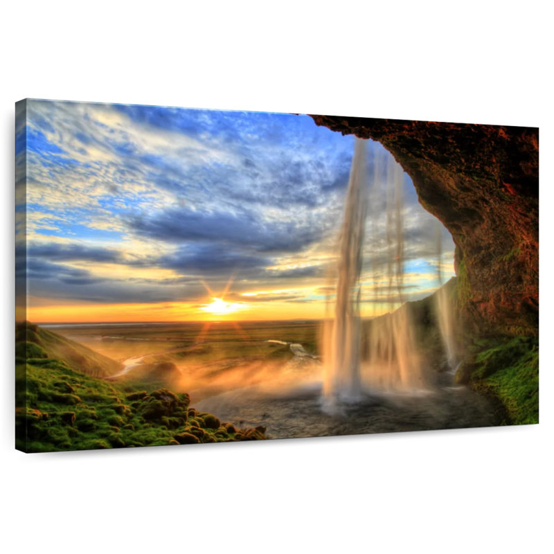 Alvord Mountain Waterfall, 16" H x 24" W