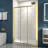 44"-48" W X 70" H Tri-Fold Framed Rectangle Sliding Shower Door Extra-Large Walk-In Space With 1/4" Clear Tempered Glass
