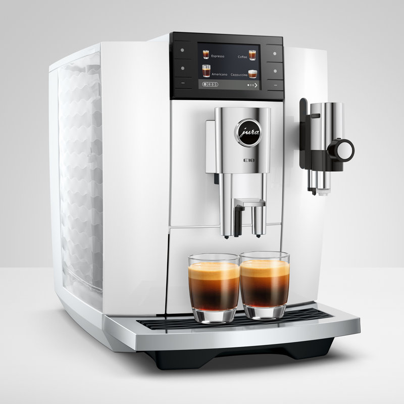 E10 Piano White Coffee and Espresso Machine