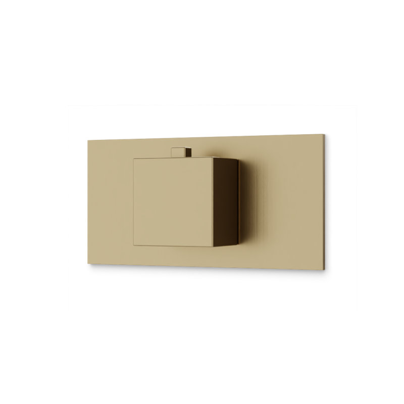 Edge Thermostat Linear Trim Kit Satin Brass