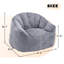 Fauteuil à billes géant, rembourrage en mousse à haute densité, adapté à la détente à la plage et à la lecture en plein air, mousse, utilisation durable