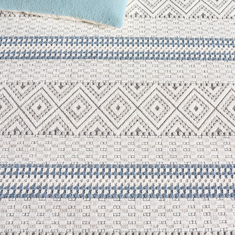 Tapis d'intérieur à motif géométrique Veranda Performance, Rectangle 4pi x 6 pi