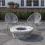 Table de foyer en acier Addyson et 2 chaises de patio-29981854