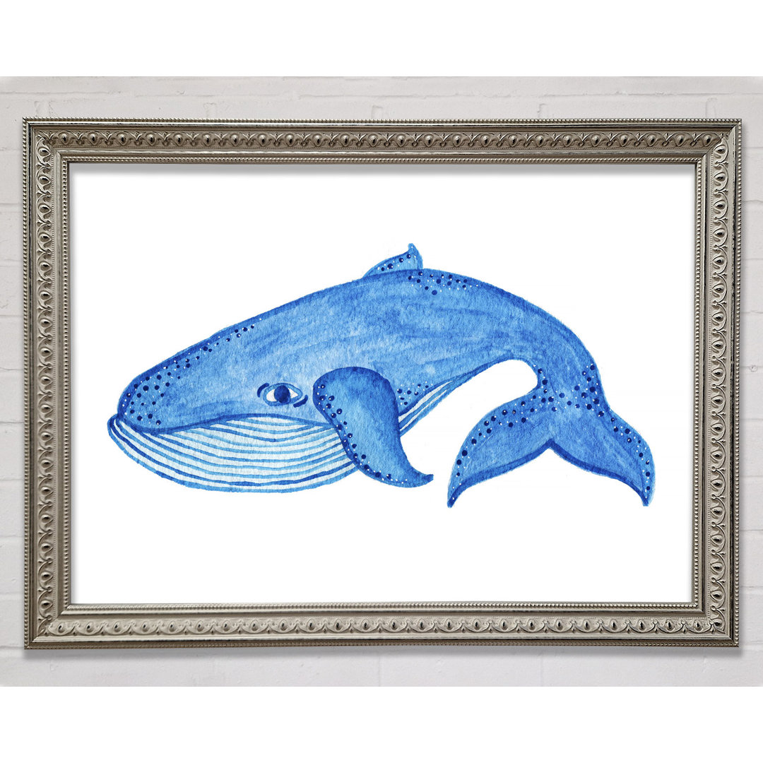 Gerahmtes Bild Blue Whale