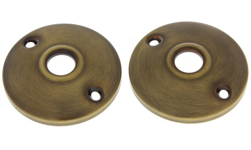 Solid Brass Rose/Rosette, Antique Brass