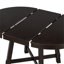 Table de salle à manger ronde extensible avec rallonge de 16 pouces, sièges 4-6, bois massif, finition brun chaud, style maison de campagne