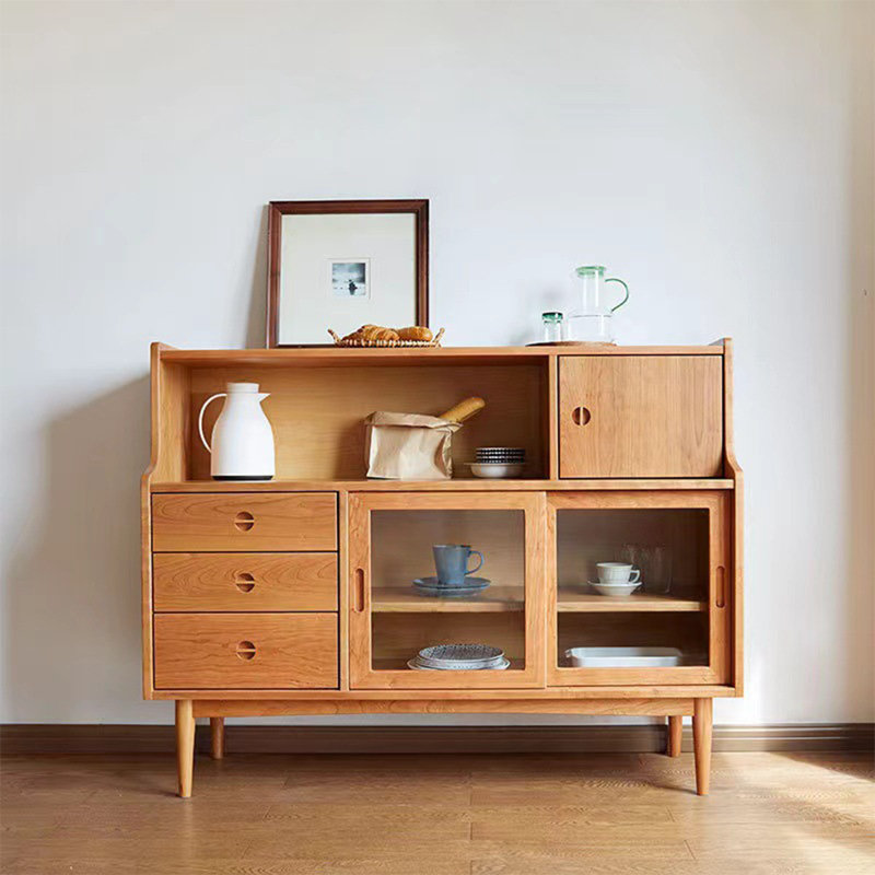 Armoire d'appoint multifonctionnelle à pieds hauts