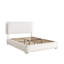 Base de lit plateforme tapissier Boucle avec tête de lit réglable et coins arrondis doux-453388266-453388263