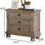 Table de chevet style transitionnel 1pc