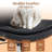 Home Office Desk Chair with Armrests & Wheels, Modern Walnut  Swivel Rolling Task Chair-1275994710