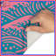 Tapis de bain Pink Ocean Waves-1776507618