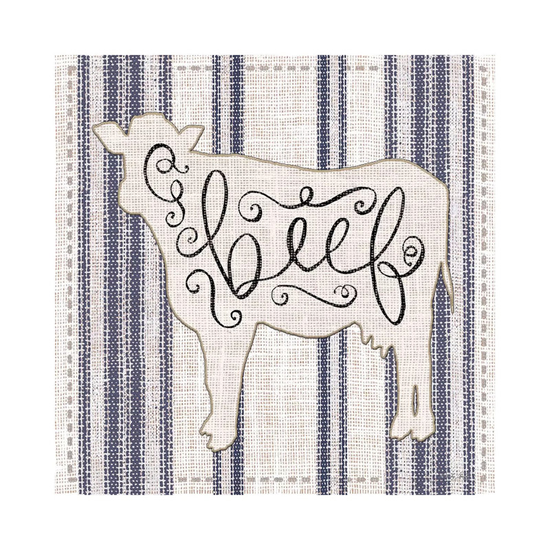 Beef by Cindy Jacobs - Print on Canvas, 45.72cm H x 45.72cm W x 3.81cm D, Wrapped Canvas
