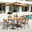 Table de salle à manger de patio ovale avec trou pour parasol et structure en aluminium-2088027971-2088028028