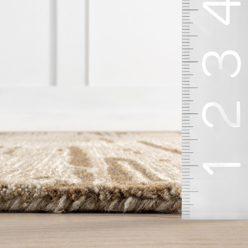 Barun Wool Area Rug, Rectangle 5' x 8'