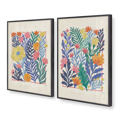 Ensemble de 2 pièces 2 "Tropical Floral Delight
